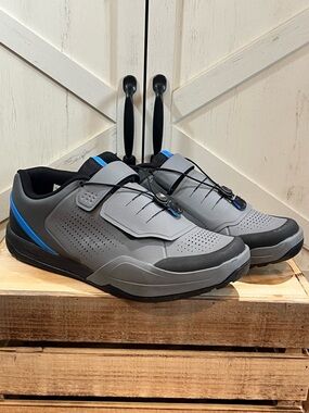 Shimano AM901 All Mountain SPD MTB Shoe - Gray-Blue Mens Size 44 EU 9.7 US NEW